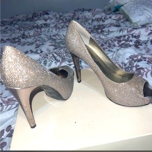 GUESS Metallic Mesh Platform heels